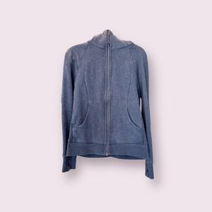 Lululemon‎ Athletica Jacket Blue Full Zip Thumbholes Athleisure Women Sz M